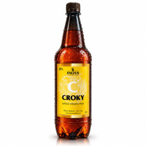 Pivo PET 1l CROKY 8% SVĚTLÉ VÝČEPNÍ PIVO